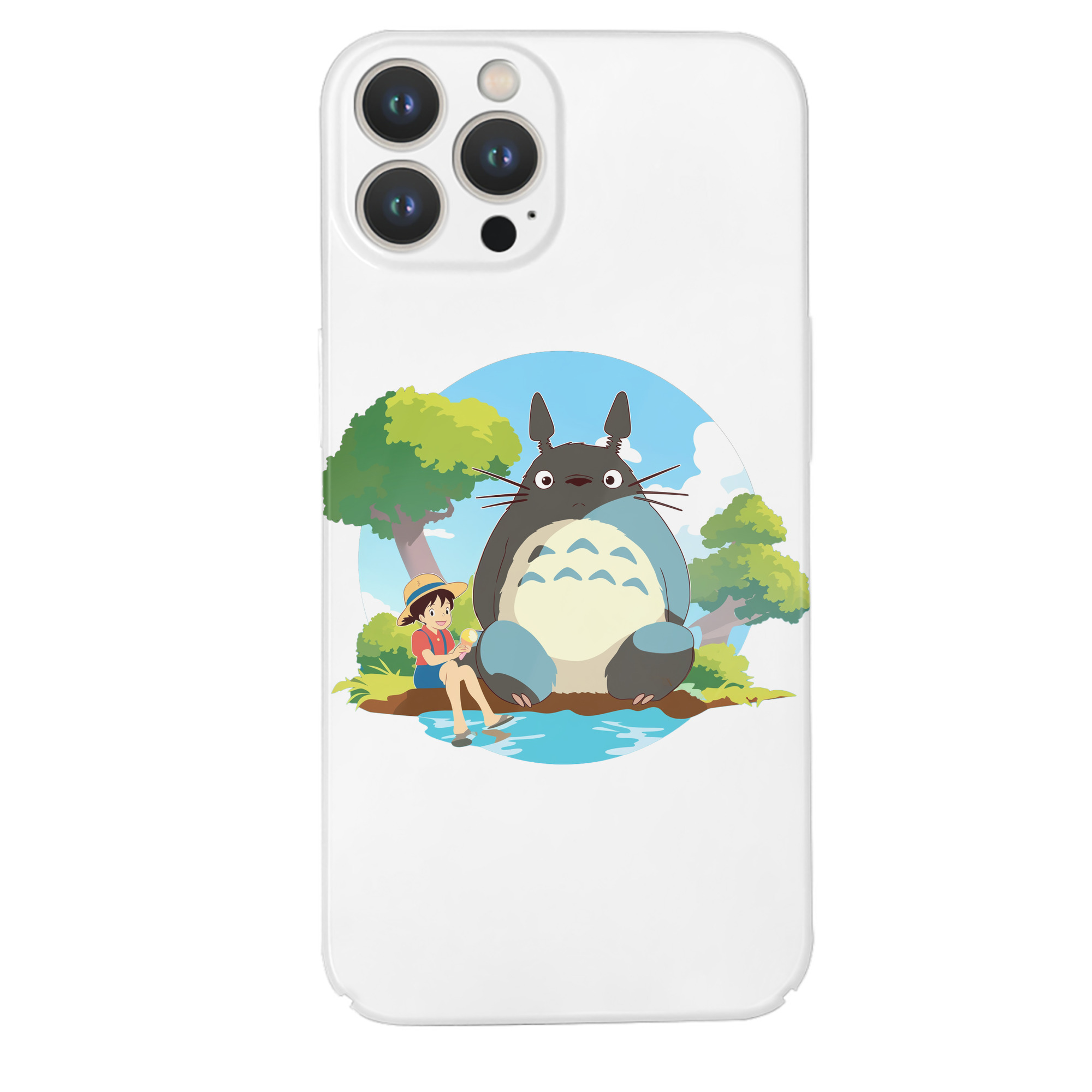 （画像用） となりのトトロ 草壁メイ 草壁サツキ My Neighbor Totoro Satsuki Kusakabe Mei Kusakabe 【iPhone 14シリーズ対応】ハードケース